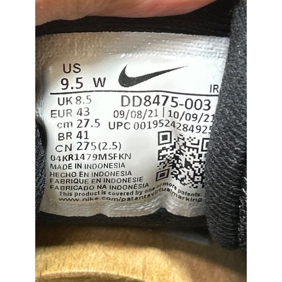 Nike Mens Revolution 6 Running Shoes DD8475-003 Black/White Size 9.5 Wide - Picture 6 of 10